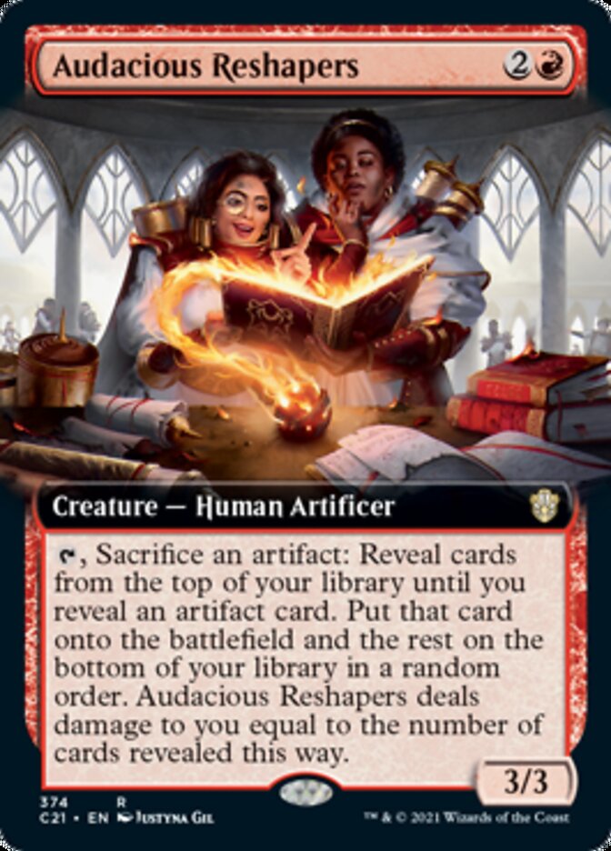 Audacious Reshapers (Extended Art) [Commander 2021] | Jomio and Rueliete's Cards and Comics