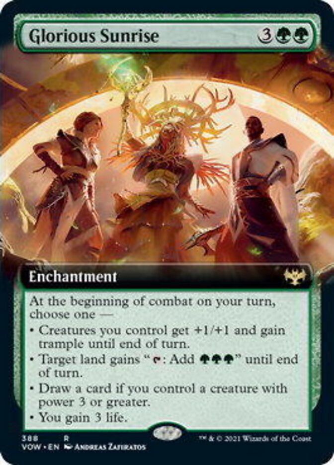 Glorious Sunrise (Extended Art) [Innistrad: Crimson Vow] | Jomio and Rueliete's Cards and Comics