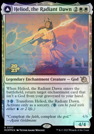 Heliod, the Radiant Dawn // Heliod, the Warped Eclipse [March of the Machine Prerelease Promos] | Jomio and Rueliete's Cards and Comics