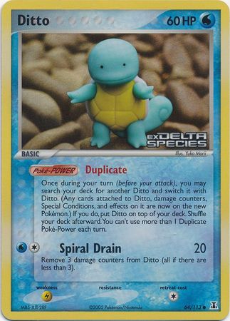Ditto (64/113) (Stamped) [EX: Delta Species] | Jomio and Rueliete's Cards and Comics
