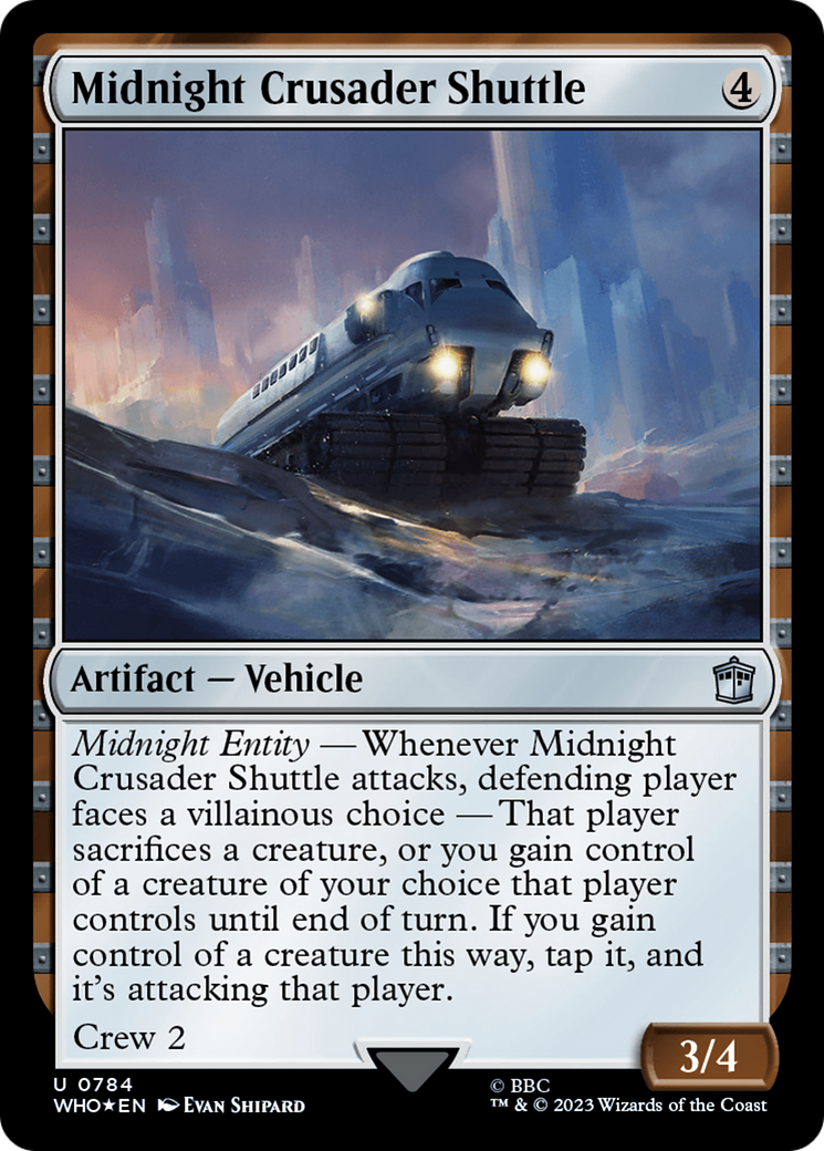 Midnight Crusader Shuttle (Surge Foil) [Doctor Who] | Jomio and Rueliete's Cards and Comics