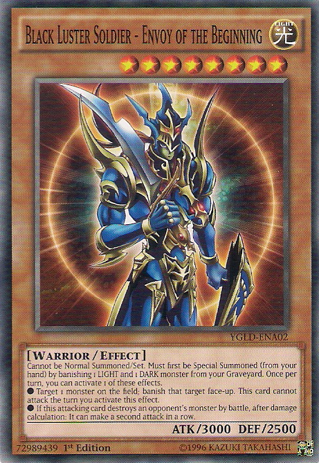 Black Luster Soldier - Envoy of the Beginning [YGLD-ENA02] Common | Jomio and Rueliete's Cards and Comics