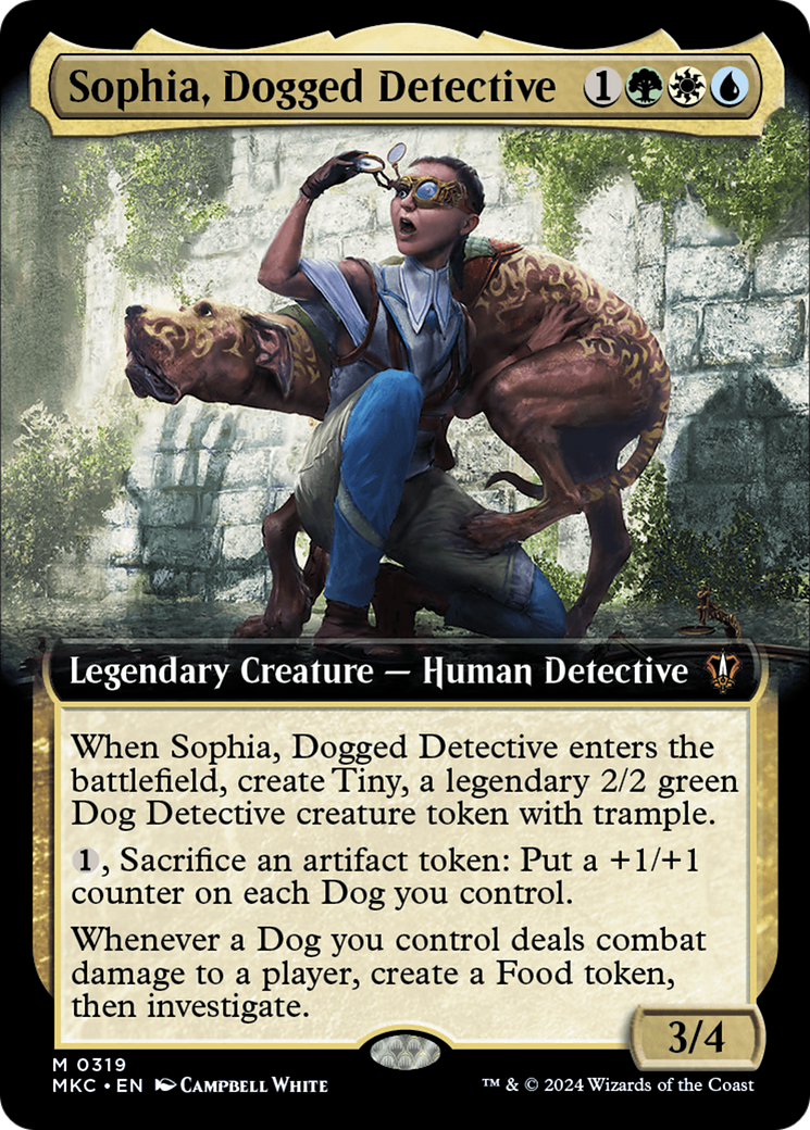 Sophia, Dogged Detective (Extended Art) [Murders at Karlov Manor Commander] | Jomio and Rueliete's Cards and Comics