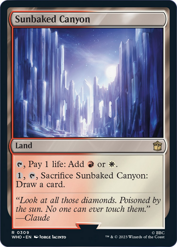 Sunbaked Canyon [Doctor Who] | Jomio and Rueliete's Cards and Comics
