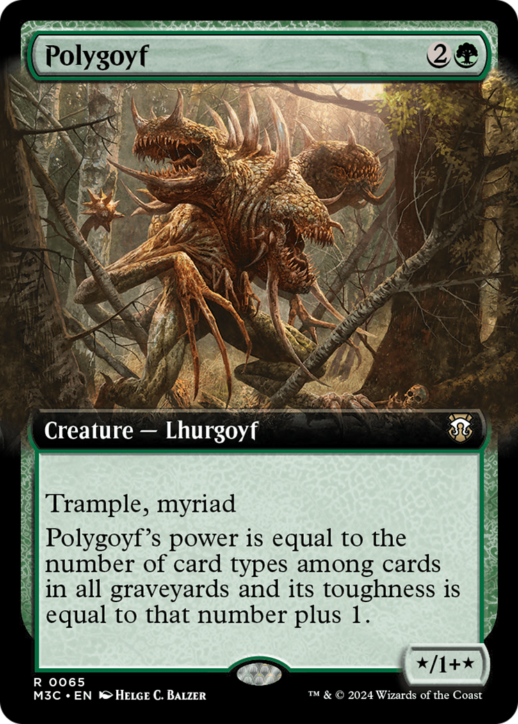 Polygoyf (Extended Art) [Modern Horizons 3 Commander] | Jomio and Rueliete's Cards and Comics