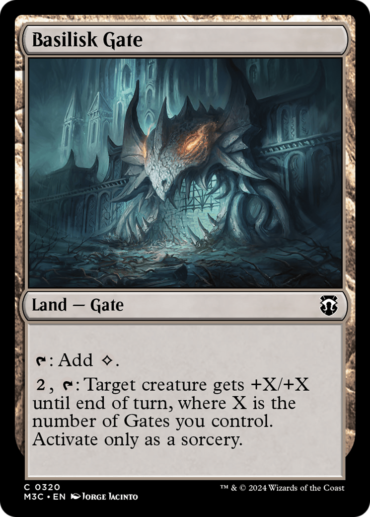 Basilisk Gate (Ripple Foil) [Modern Horizons 3 Commander] | Jomio and Rueliete's Cards and Comics