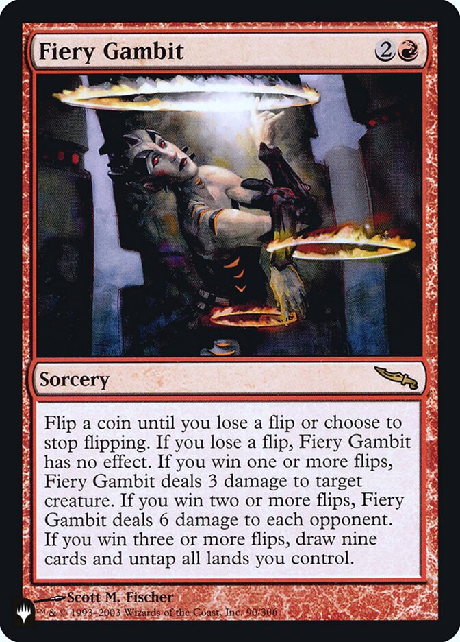 Fiery Gambit [Secret Lair: Heads I Win, Tails You Lose] | Jomio and Rueliete's Cards and Comics