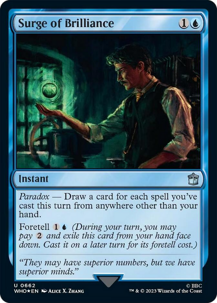 Surge of Brilliance (Surge Foil) [Doctor Who] | Jomio and Rueliete's Cards and Comics