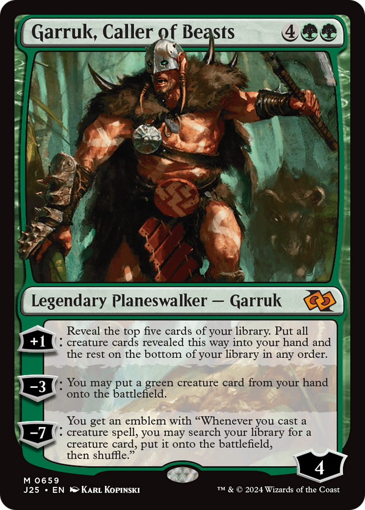 Garruk, Caller of Beasts [Foundations Jumpstart] | Jomio and Rueliete's Cards and Comics