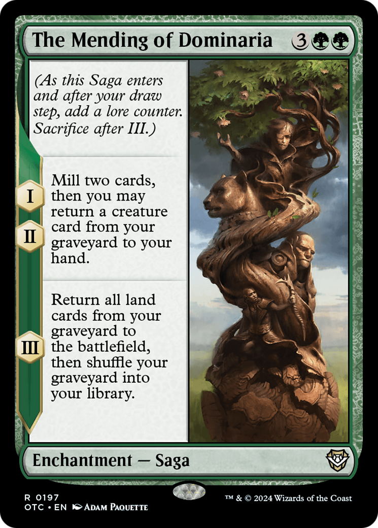The Mending of Dominaria [Outlaws of Thunder Junction Commander] | Jomio and Rueliete's Cards and Comics