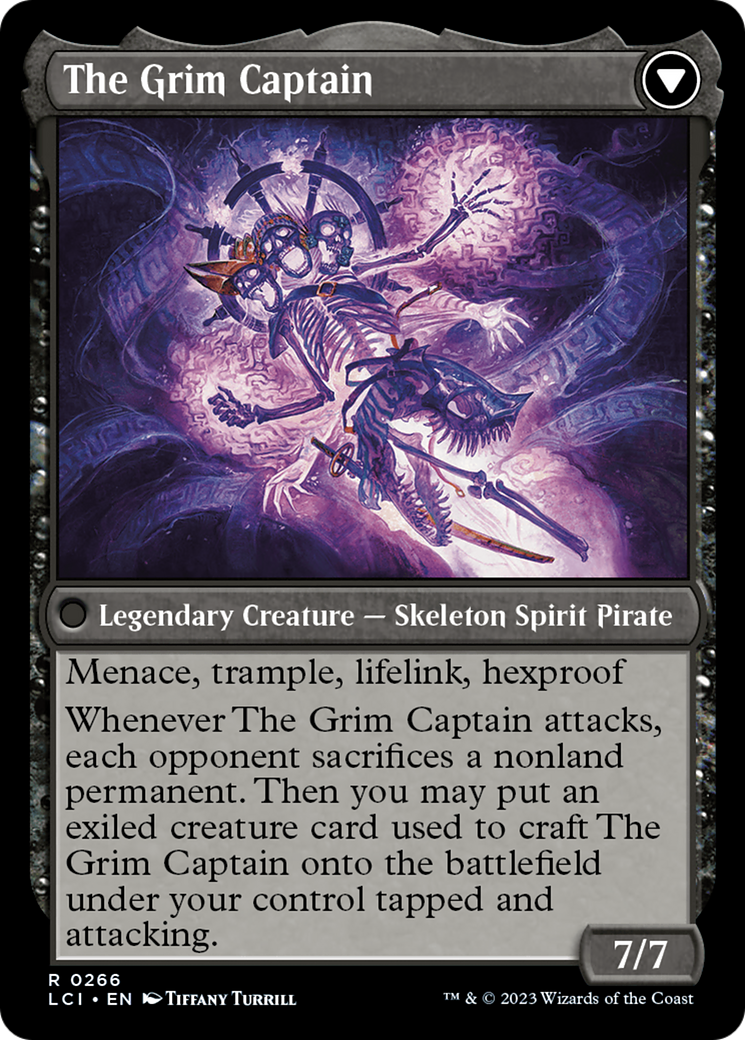 Throne of the Grim Captain // The Grim Captain [The Lost Caverns of Ixalan Prerelease Cards] | Jomio and Rueliete's Cards and Comics