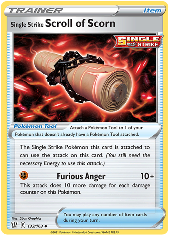 Single Strike Scroll of Scorn (133/163) [Sword & Shield: Battle Styles] | Jomio and Rueliete's Cards and Comics