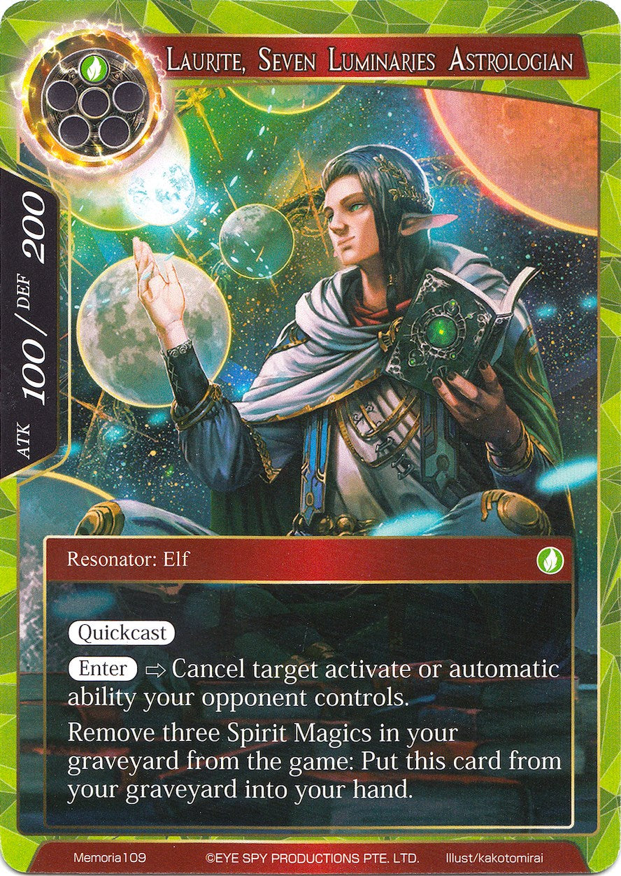 Laurite, Seven Luminaries Astrologian (Memoria109) [Alice Origin Memoria Cards] | Jomio and Rueliete's Cards and Comics