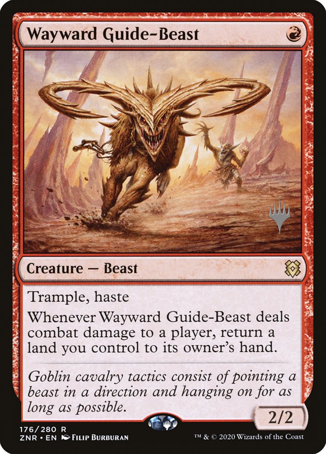 Wayward Guide-Beast (Promo Pack) [Zendikar Rising Promos] | Jomio and Rueliete's Cards and Comics