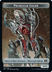 Elemental // Phyrexian Golem Double-Sided Token [Double Masters 2022 Tokens] | Jomio and Rueliete's Cards and Comics