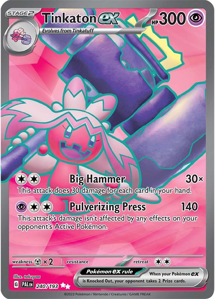 Tinkaton ex (240/193) [Scarlet & Violet: Paldea Evolved] | Jomio and Rueliete's Cards and Comics