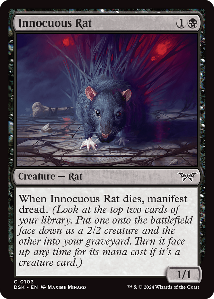 Innocuous Rat [Duskmourn: House of Horror] | Jomio and Rueliete's Cards and Comics