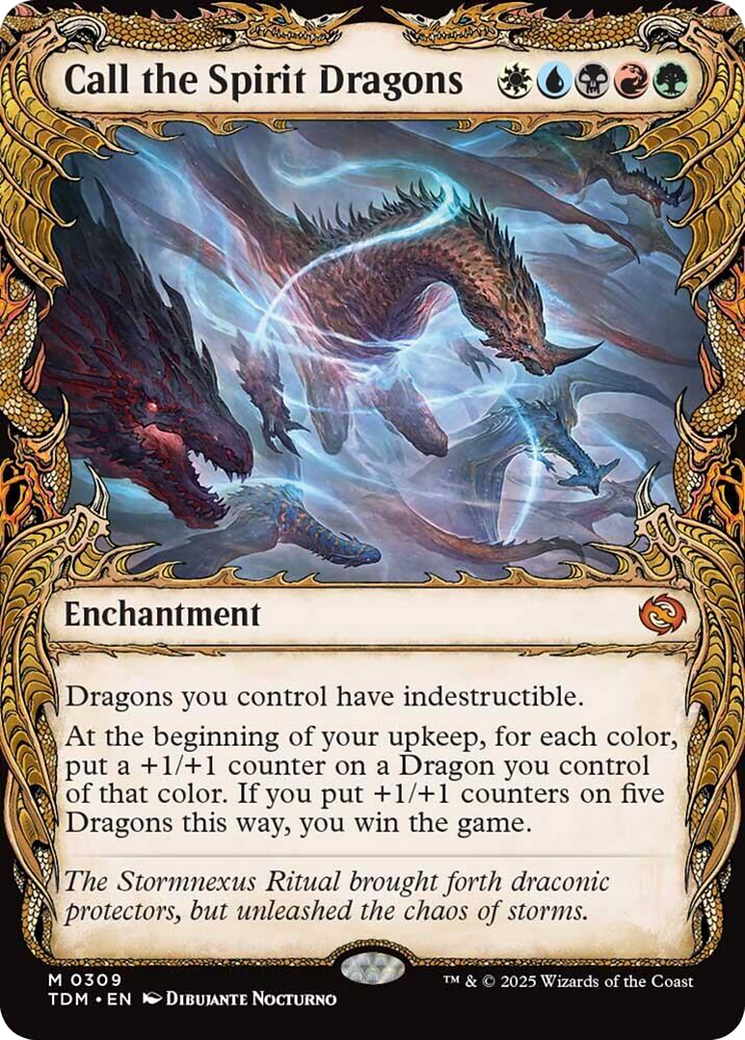 Call the Spirit Dragons (Showcase) [Tarkir: Dragonstorm] | Jomio and Rueliete's Cards and Comics