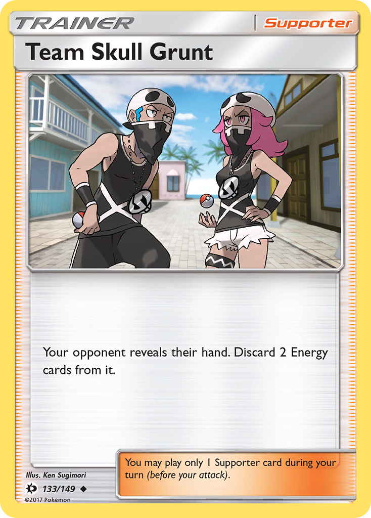 Team Skull Grunt (133/149) [Sun & Moon: Base Set] | Jomio and Rueliete's Cards and Comics