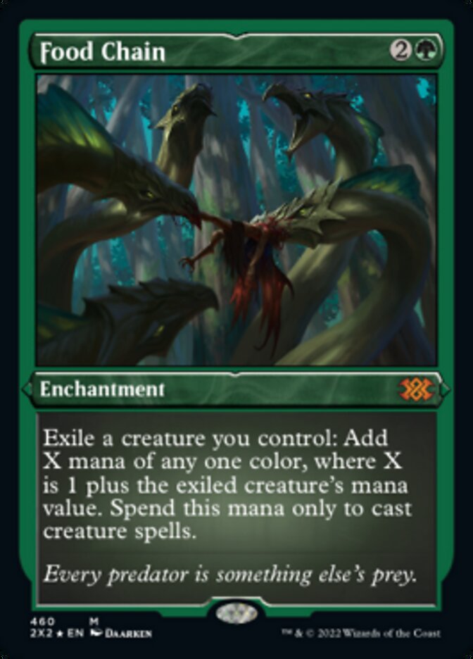 Food Chain (Foil Etched) [Double Masters 2022] | Jomio and Rueliete's Cards and Comics