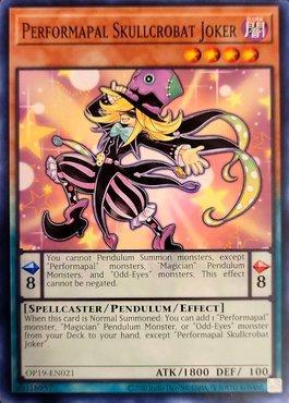 Performapal Skullcrobat Joker [OP19-EN021] Common | Jomio and Rueliete's Cards and Comics