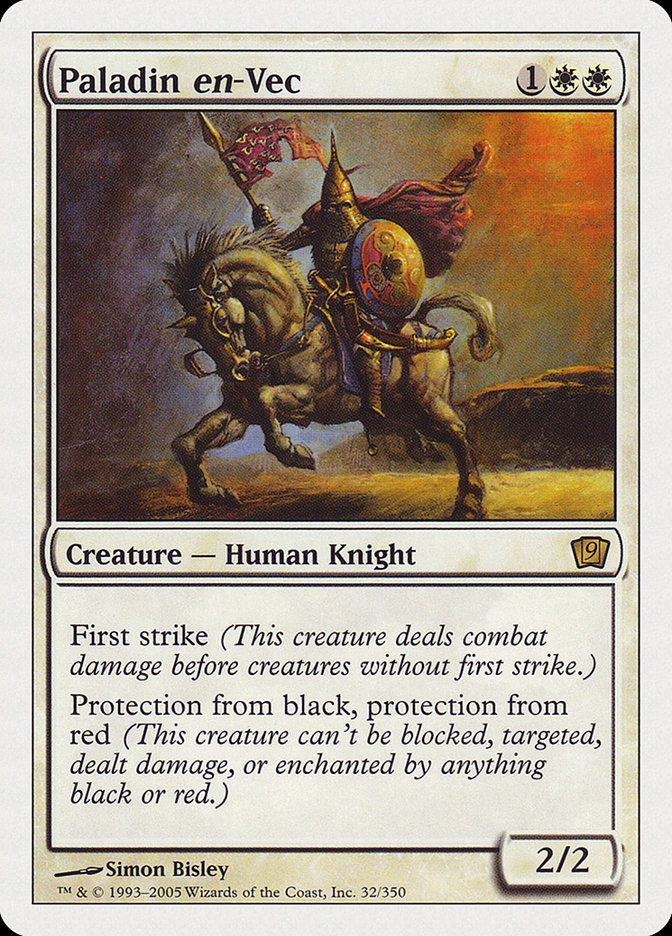 Paladin en-Vec (9th Edition) [Oversize Cards] | Jomio and Rueliete's Cards and Comics