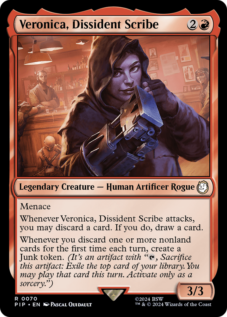 Veronica, Dissident Scribe [Fallout] | Jomio and Rueliete's Cards and Comics