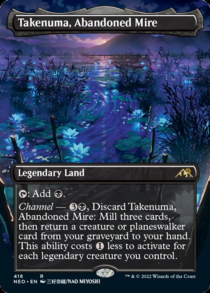 Takenuma, Abandoned Mire (Borderless Alternate Art) [Kamigawa: Neon Dynasty] | Jomio and Rueliete's Cards and Comics