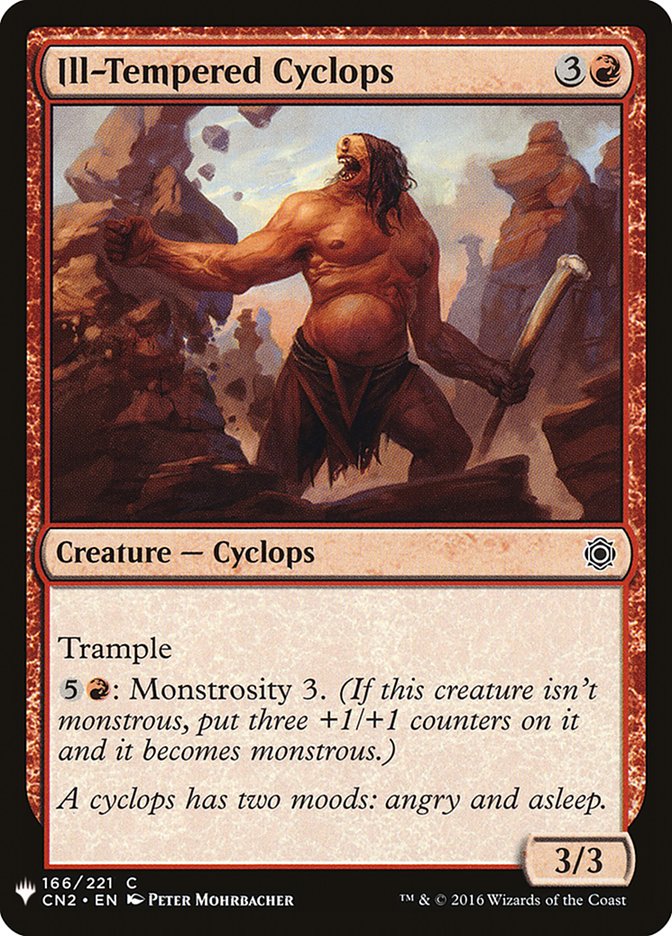 Ill-Tempered Cyclops [Mystery Booster] | Jomio and Rueliete's Cards and Comics