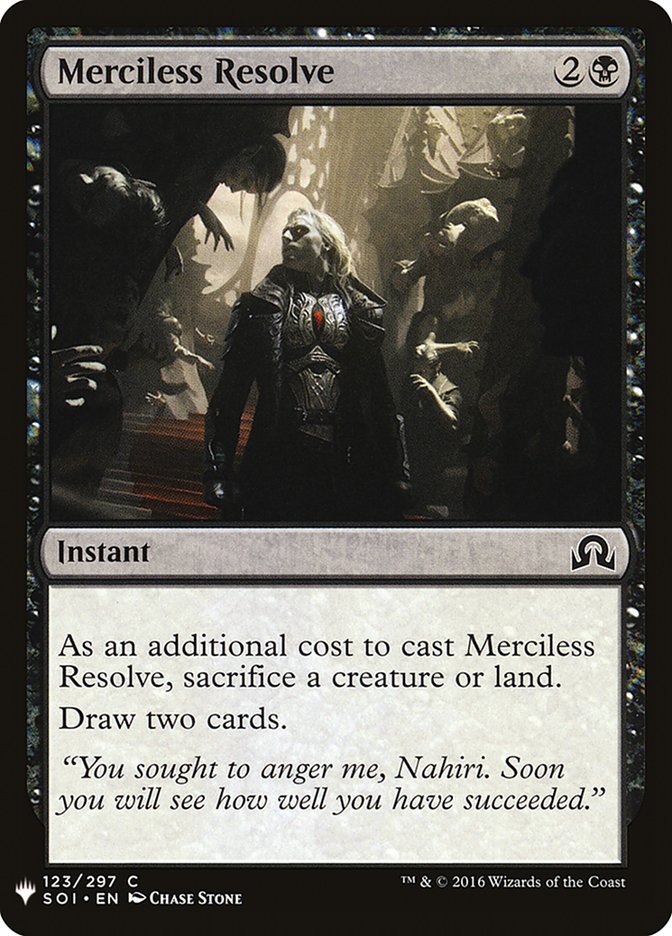 Merciless Resolve [Mystery Booster] | Jomio and Rueliete's Cards and Comics