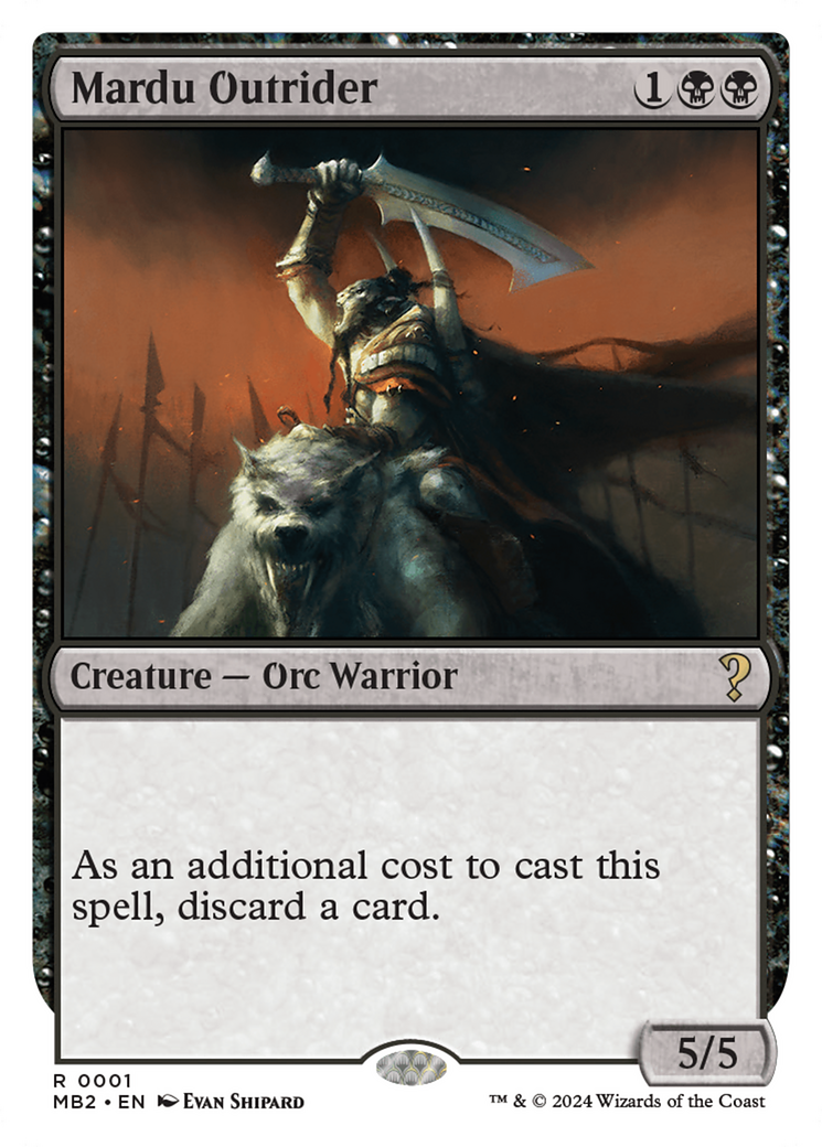 Mardu Outrider (White Border) [Mystery Booster 2] | Jomio and Rueliete's Cards and Comics
