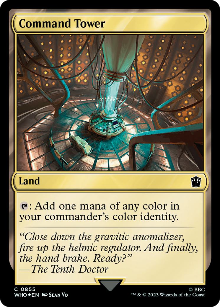 Command Tower (0855)(Surge Foil) [Doctor Who] | Jomio and Rueliete's Cards and Comics