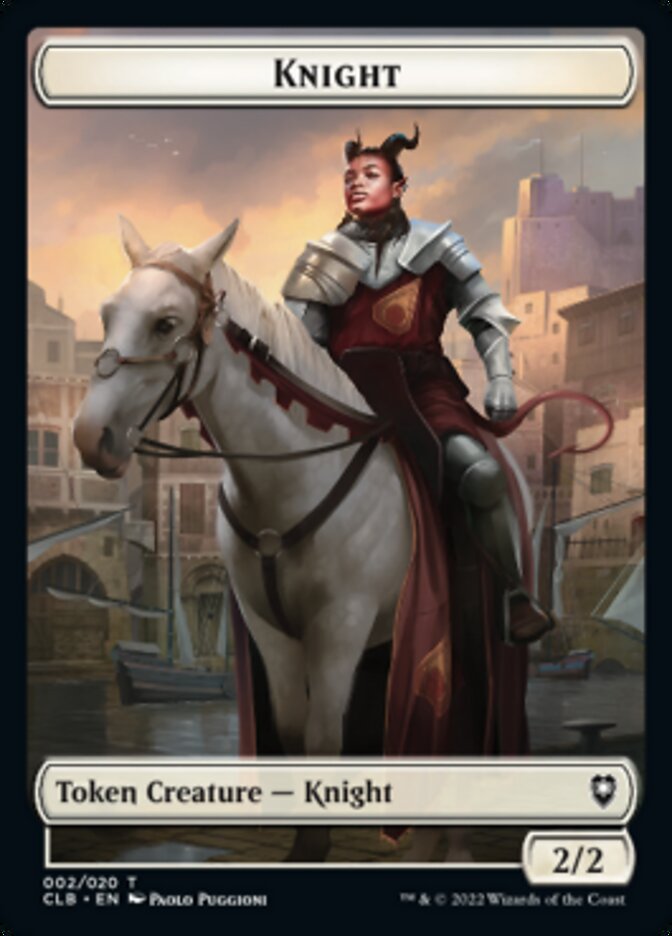 Knight Token [Commander Legends: Battle for Baldur's Gate Tokens] | Jomio and Rueliete's Cards and Comics