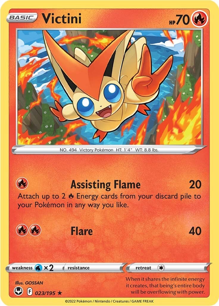 Victini (023/195) [Sword & Shield: Silver Tempest] | Jomio and Rueliete's Cards and Comics