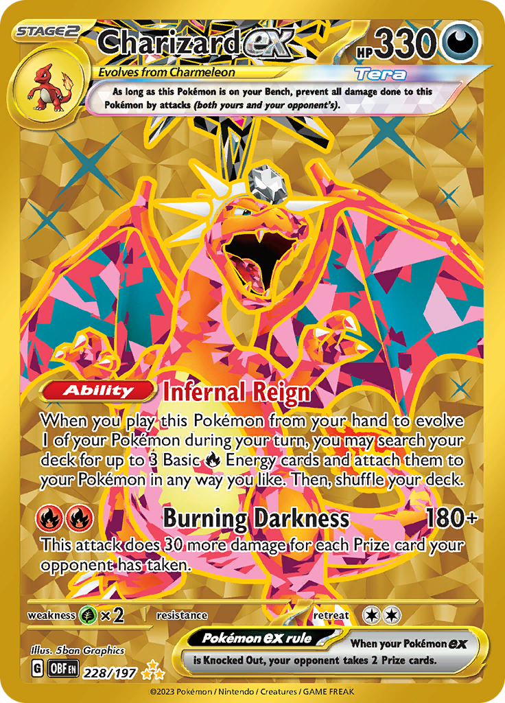 Charizard ex (228/197) [Scarlet & Violet: Obsidian Flames] | Jomio and Rueliete's Cards and Comics