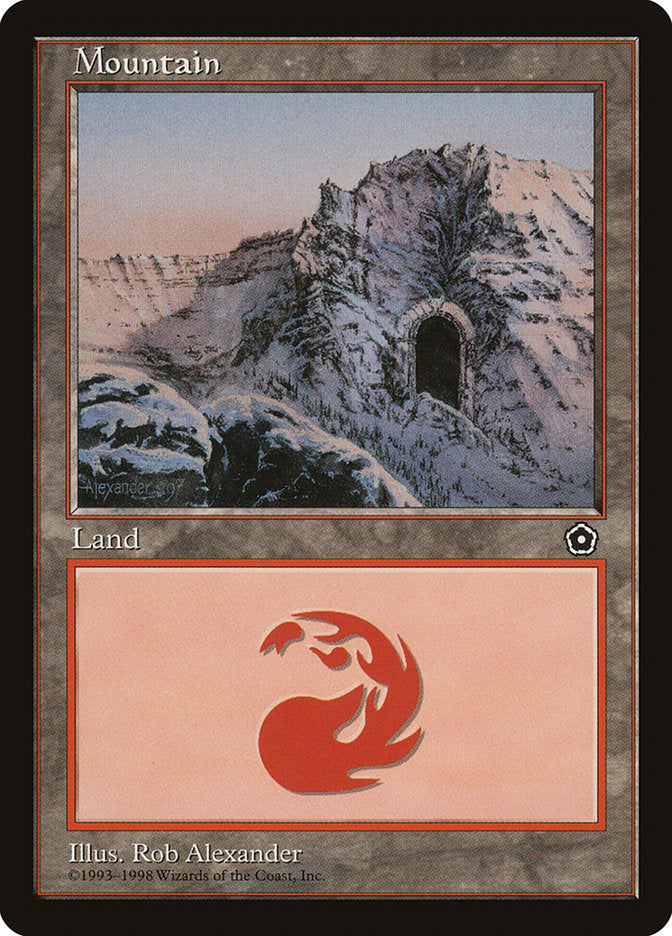 Mountain (Signature on Left / Cave on Right) [Portal Second Age] | Jomio and Rueliete's Cards and Comics