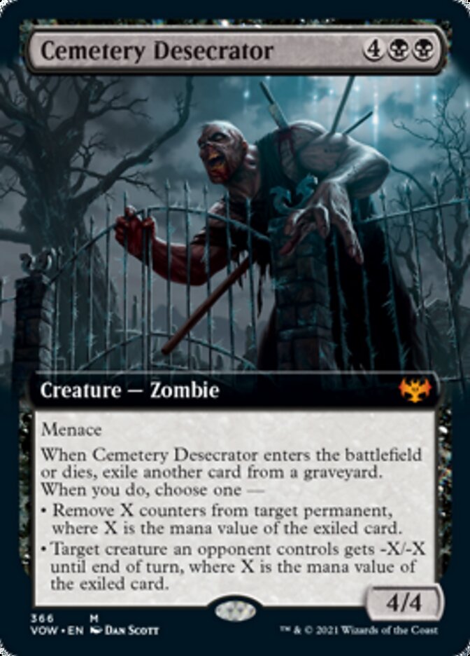Cemetery Desecrator (Extended Art) [Innistrad: Crimson Vow] | Jomio and Rueliete's Cards and Comics