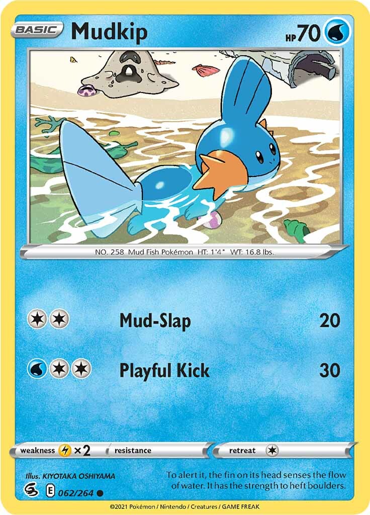 Mudkip (062/264) [Sword & Shield: Fusion Strike] | Jomio and Rueliete's Cards and Comics