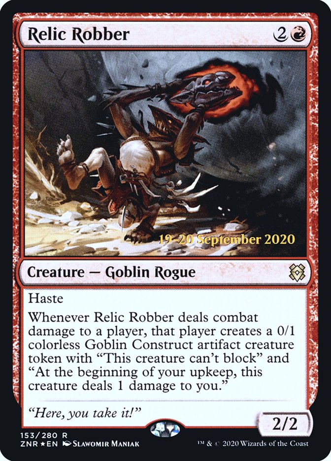 Relic Robber [Zendikar Rising Prerelease Promos] | Jomio and Rueliete's Cards and Comics
