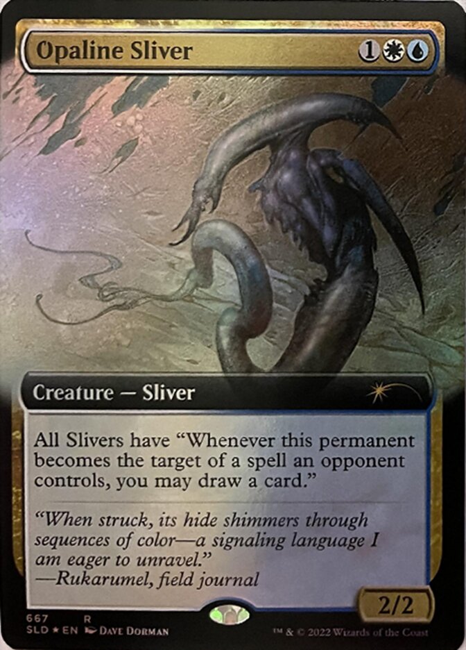 Opaline Sliver (Extended Art) [Secret Lair Drop Promos] | Jomio and Rueliete's Cards and Comics