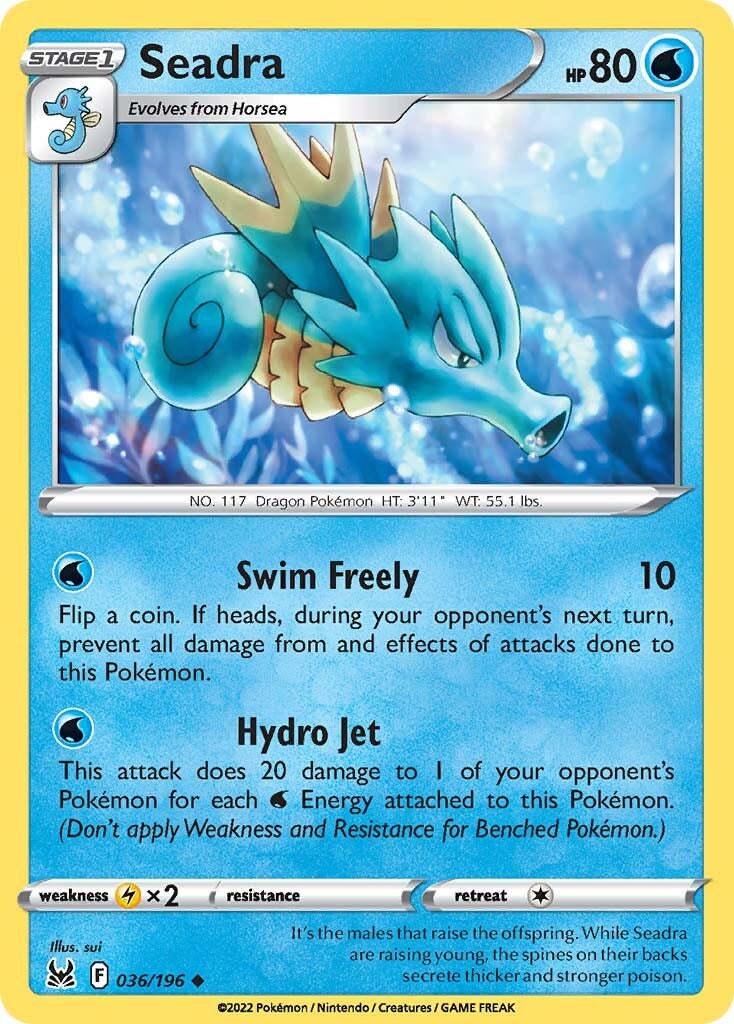 Seadra (036/196) [Sword & Shield: Lost Origin] | Jomio and Rueliete's Cards and Comics