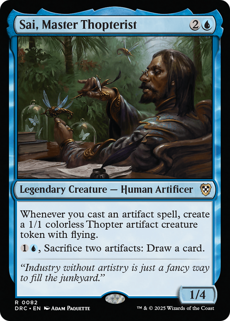 Sai, Master Thopterist [Aetherdrift Commander] | Jomio and Rueliete's Cards and Comics