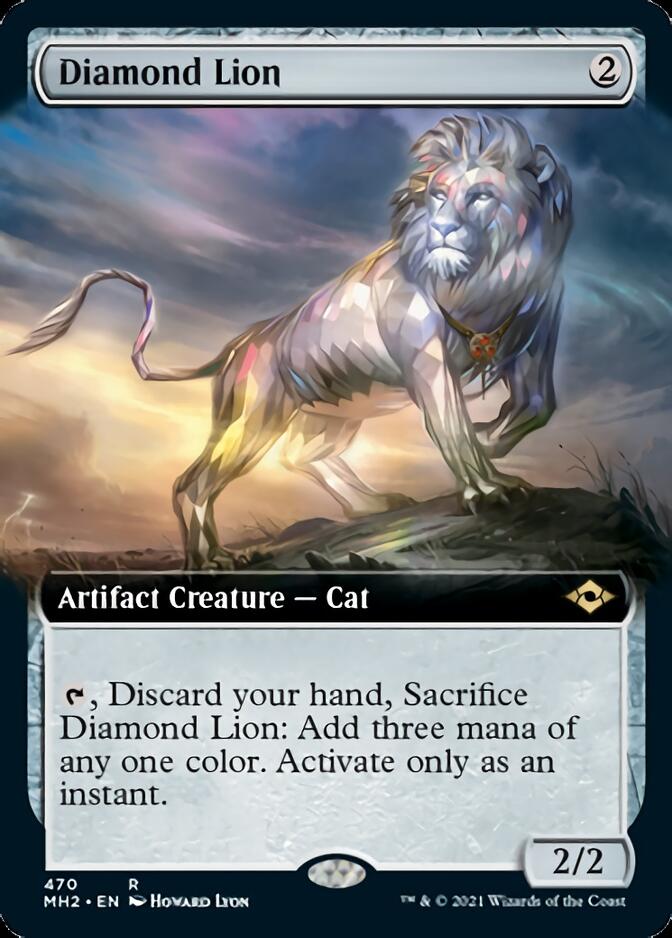 Diamond Lion (Extended Art) [Modern Horizons 2] | Jomio and Rueliete's Cards and Comics