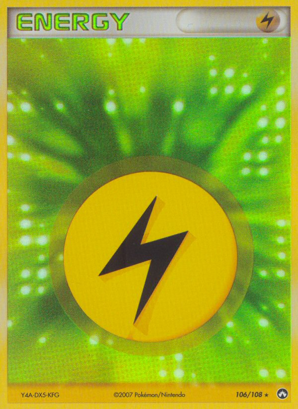 Lightning Energy (106/108) [EX: Power Keepers] | Jomio and Rueliete's Cards and Comics