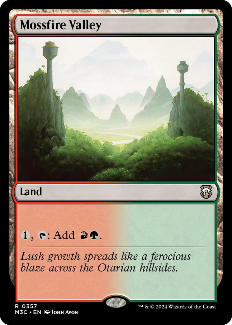 Mossfire Valley (Ripple Foil) [Modern Horizons 3 Commander] | Jomio and Rueliete's Cards and Comics