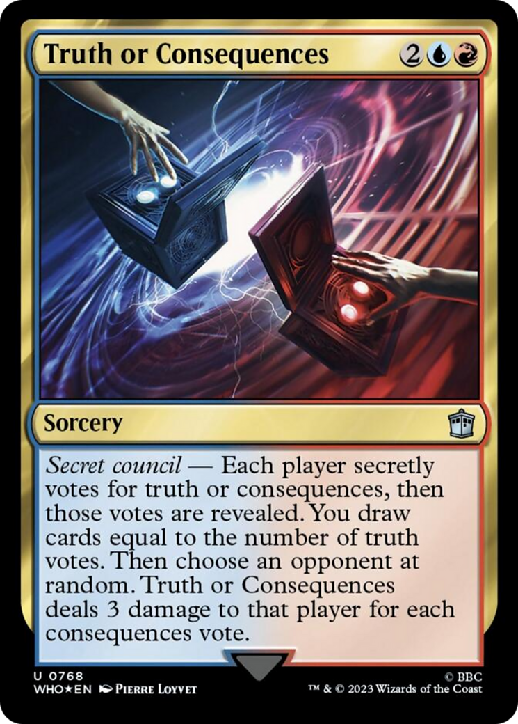 Truth or Consequences (Surge Foil) [Doctor Who] | Jomio and Rueliete's Cards and Comics