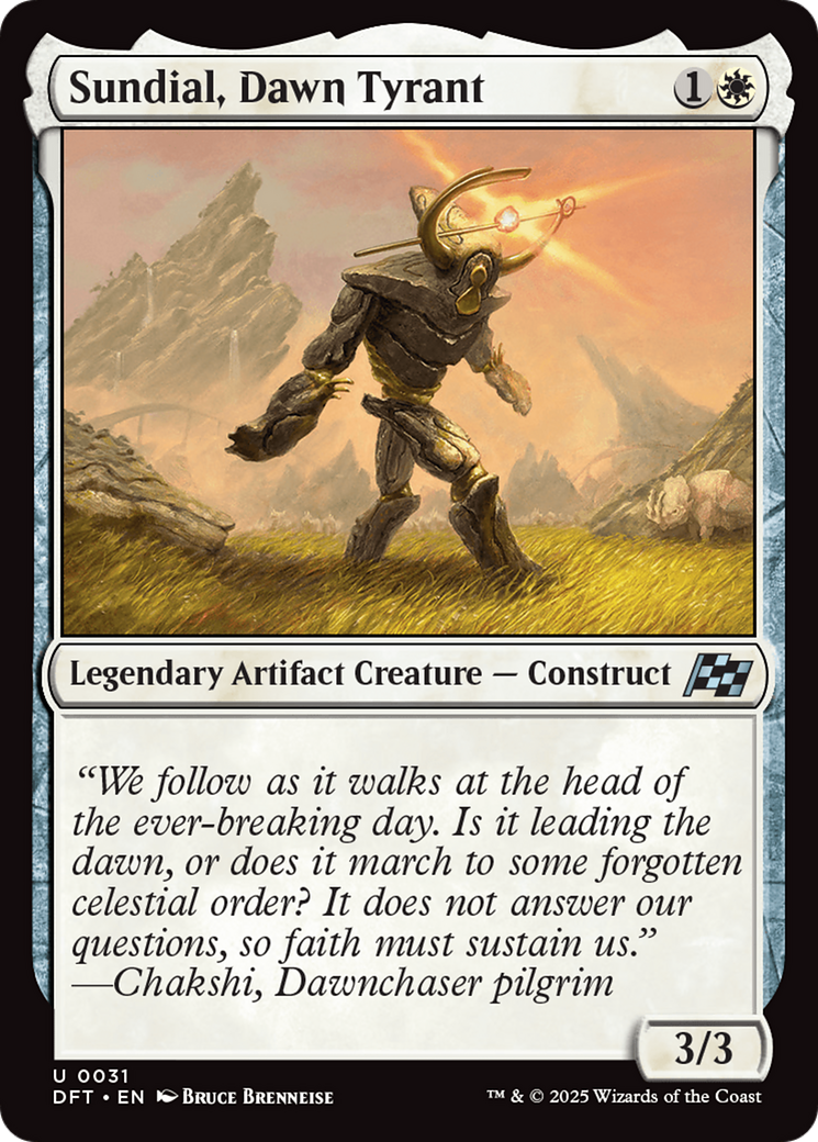 Sundial, Dawn Tyrant [Aetherdrift] | Jomio and Rueliete's Cards and Comics