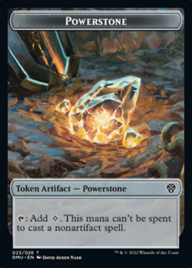 Soldier // Powerstone Double-Sided Token [Dominaria United Tokens] | Jomio and Rueliete's Cards and Comics