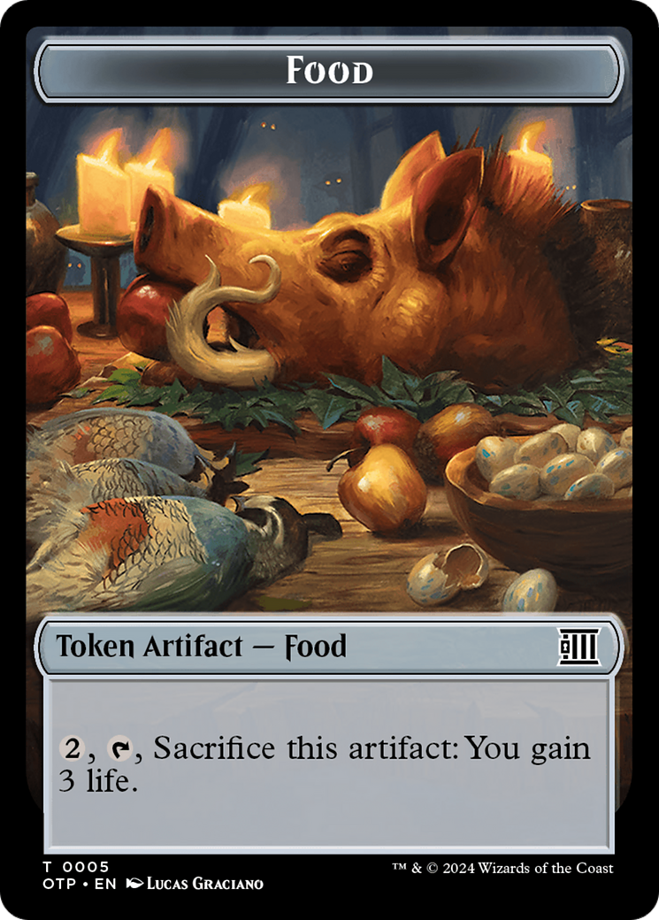 Food // Plot Double-Sided Token [Outlaws of Thunder Junction: Breaking News Tokens] | Jomio and Rueliete's Cards and Comics