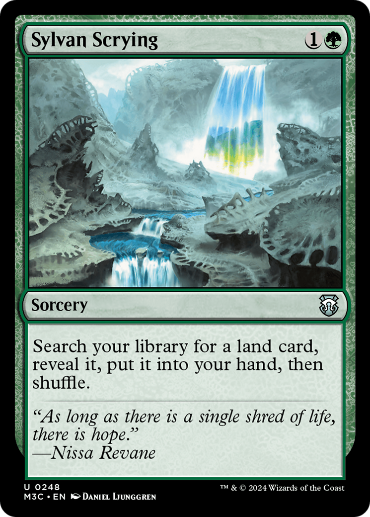 Sylvan Scrying (Ripple Foil) [Modern Horizons 3 Commander] | Jomio and Rueliete's Cards and Comics